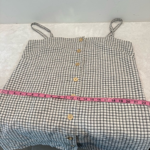 J Crew Claudia dress in plaid linen size L - Picture 9 of 10